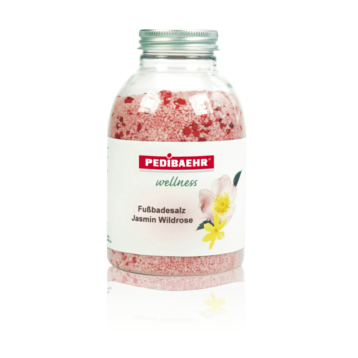 Sare de baie cu iasomie și extract de trandafir sălbatic (Fußbadesalz Jasmin wildrose) PEDIBAEHR