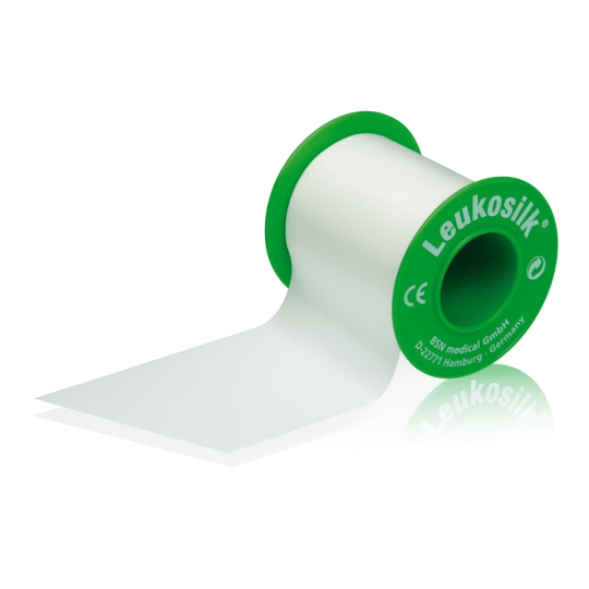 Plasture pentru fixarea bandajelor (Leukosilk) 5*5 cm BAEHR