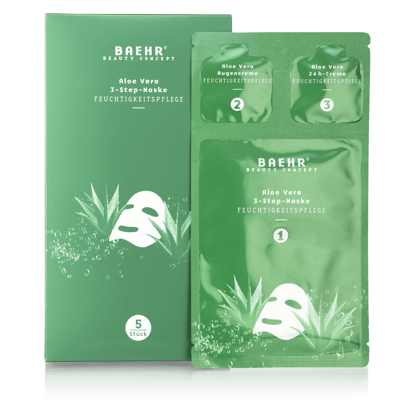 Mască 3 în 1 cu Aloe Vera, 1 cutie (5 buc.) BAEHR