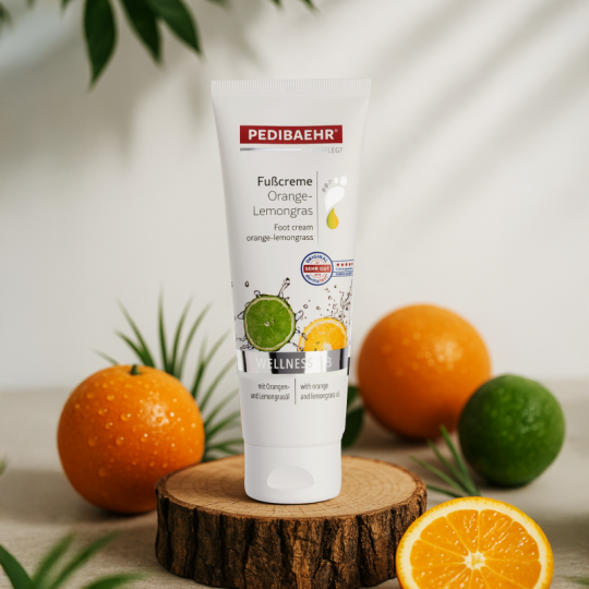 Cremă pentru picioare cu ulei de portocale și lime (FUSSCREME ORANGE-LEMONGRASS),PEDIBAEHR
