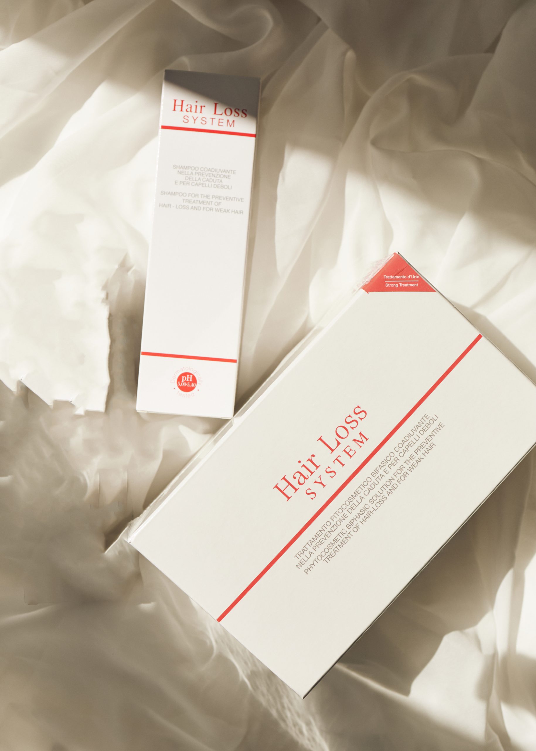 Set cu fiole + Șampon „Hair Loss System”