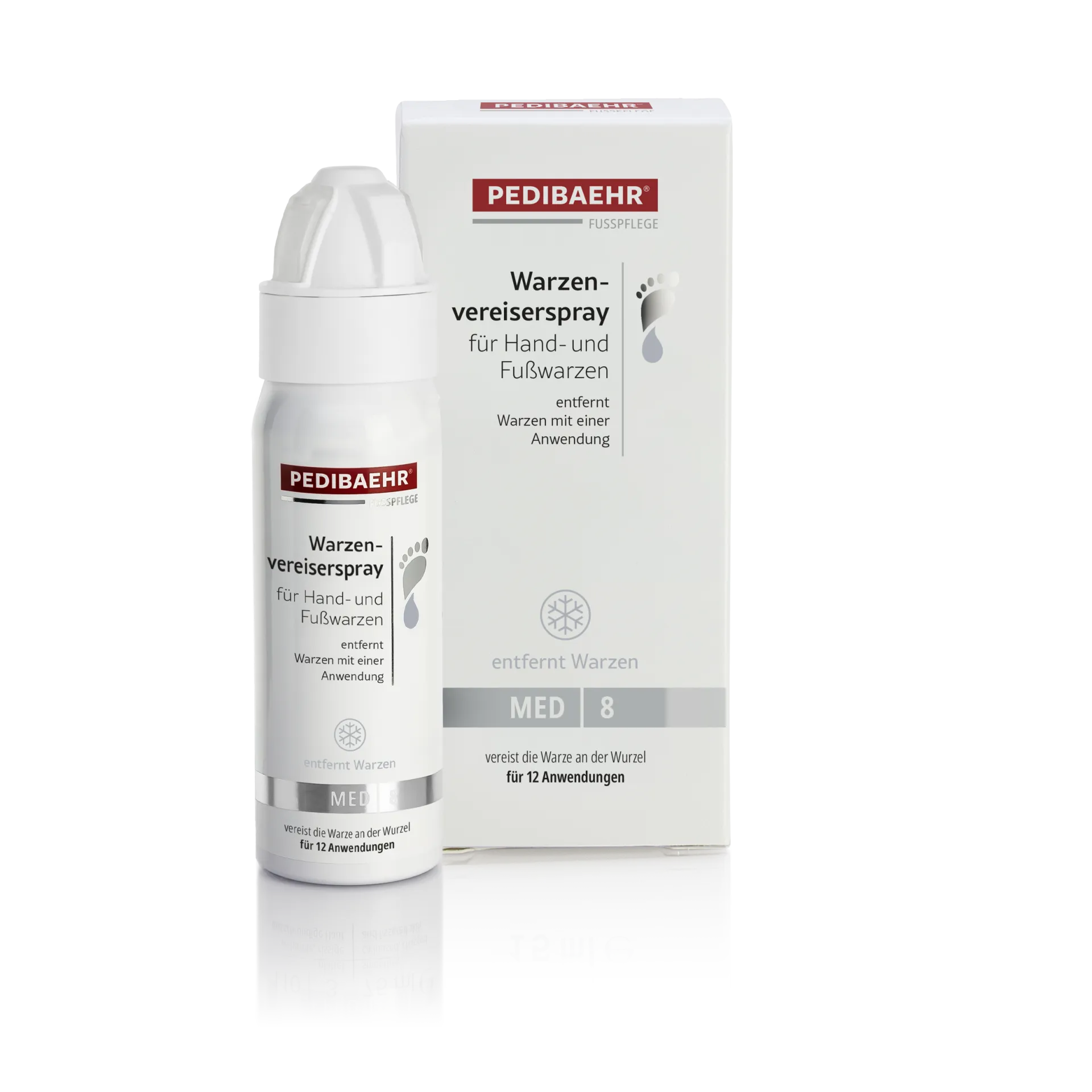 Spray pentru înghețarea negilor și verucilor de pe mâini și picioare, 75 ml (Warzenvereiserspray für Hand- und Fußwarzen)